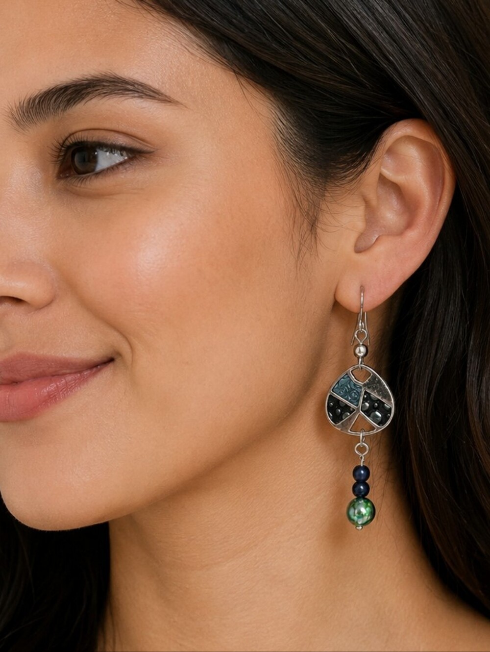 Handcrafted Upcycled Drop Earrings